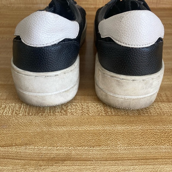 Steve Madden Womens Napa Black Lace Up Sneakers 9.5 - Picture 3 of 7